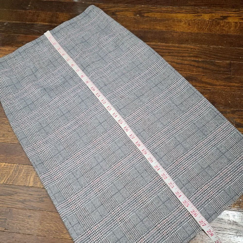 Vintage 70's Koko Knits of California Black Red Plaid Midi Skirt - Picture 6 of 9
